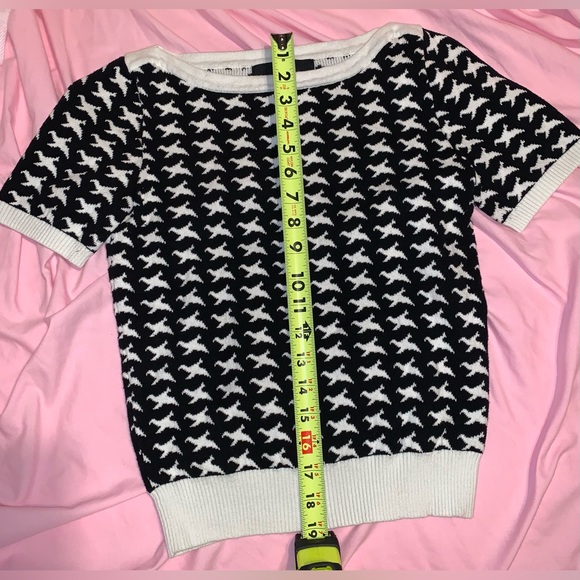 Houndstooth Sweater Tee - Picture 4 of 7